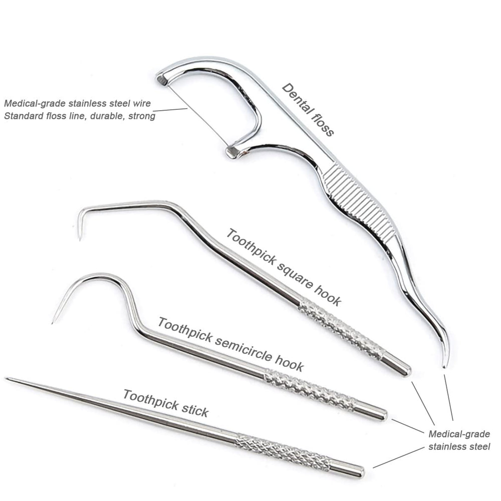 Stainless steel dental tools for teeth cleaning
