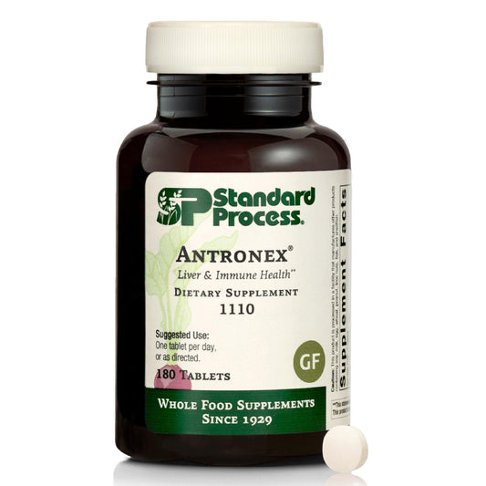 Standard Process Antronex bottle on white background