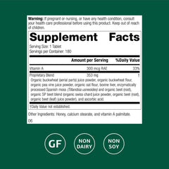 Close‑up of Arginex label highlighting natural ingredients and brand name.