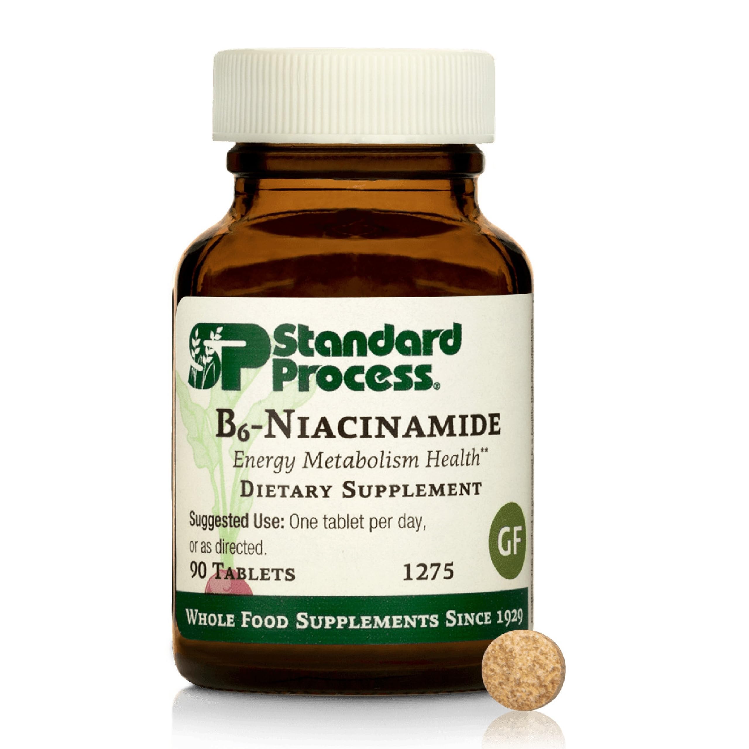 Standard Process B6-Niacinamide bottle with 90 tablets