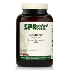 Standard Process Bio-Dent bottle and label highlighting skeletal health support.
