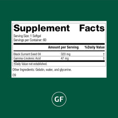 Black Currant Seed Oil softgels close-up