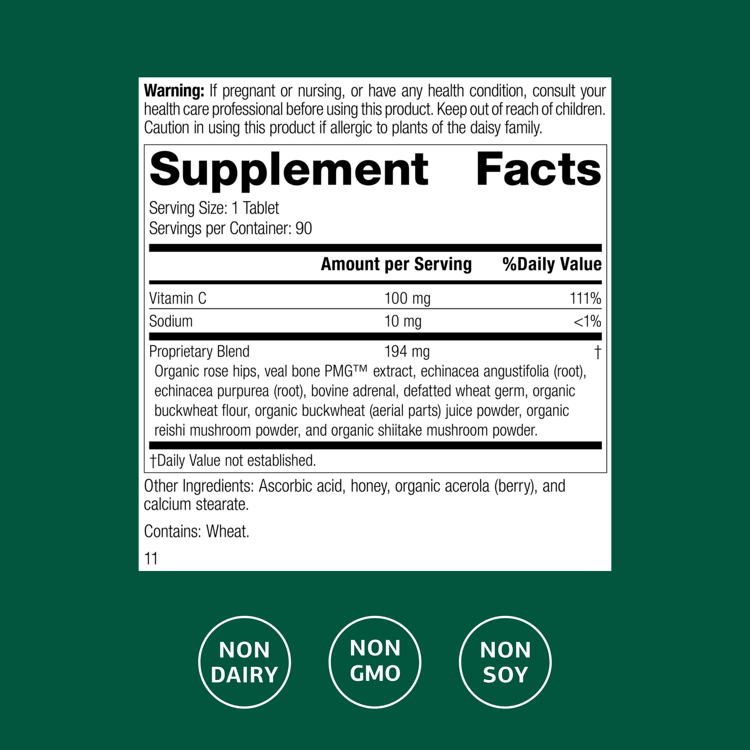 Standard Process C Synergy ingredients and features