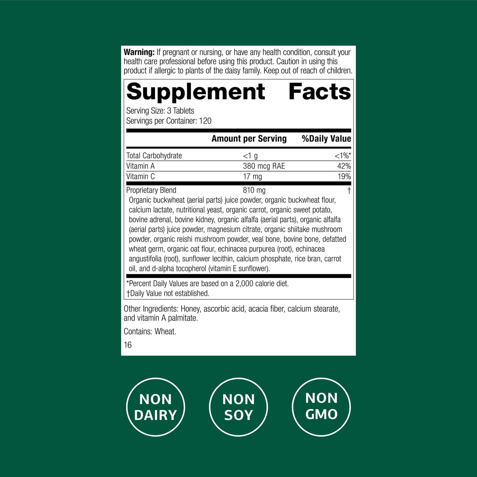 Close-up of Cataplex A-C-P tablets for daily cellular health and tissue support.
