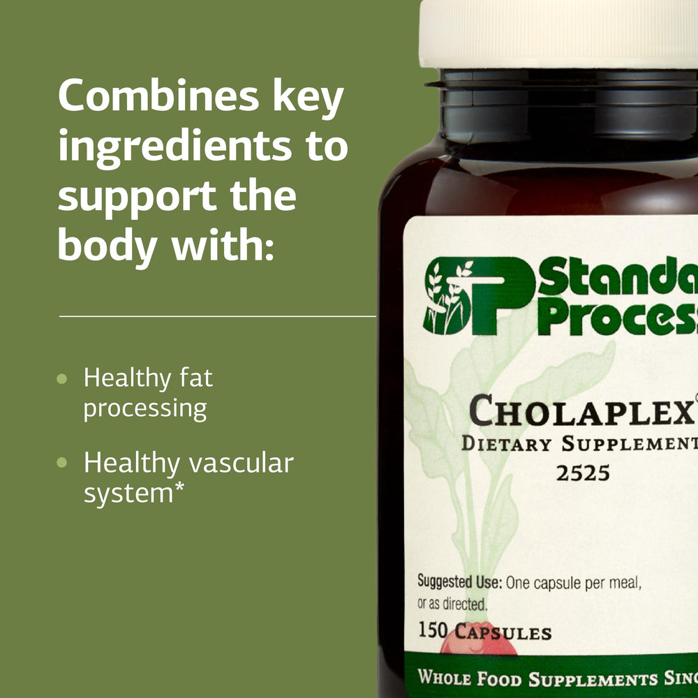 Cholaplex bottle with 150 capsules label