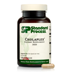 Cholaplex bottle front view with Standard Process label