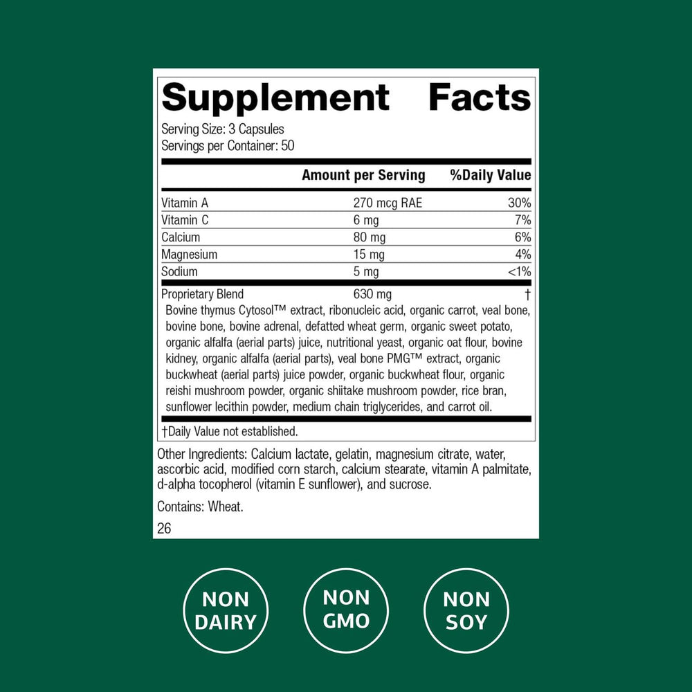 Standard Process Congaplex capsules close-up for easy daily dosage.
