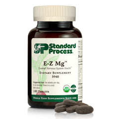 Bottle of Standard Process E-Z Mg with 180 tablets