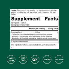 Standard Process Enzycore capsules closeup for convenient daily digestive support.