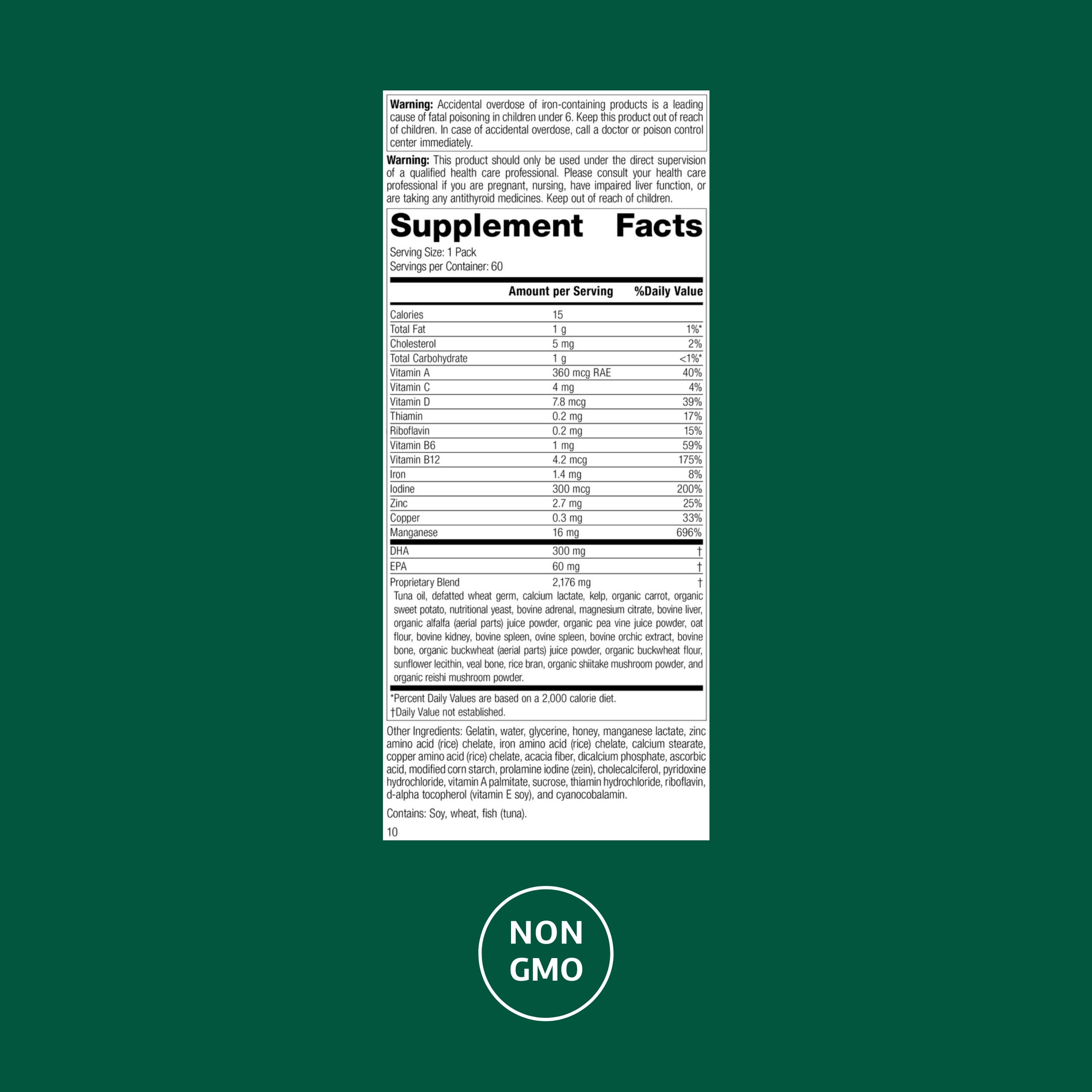 Assorted vitamins and omega-3 capsules from the General Health Pack