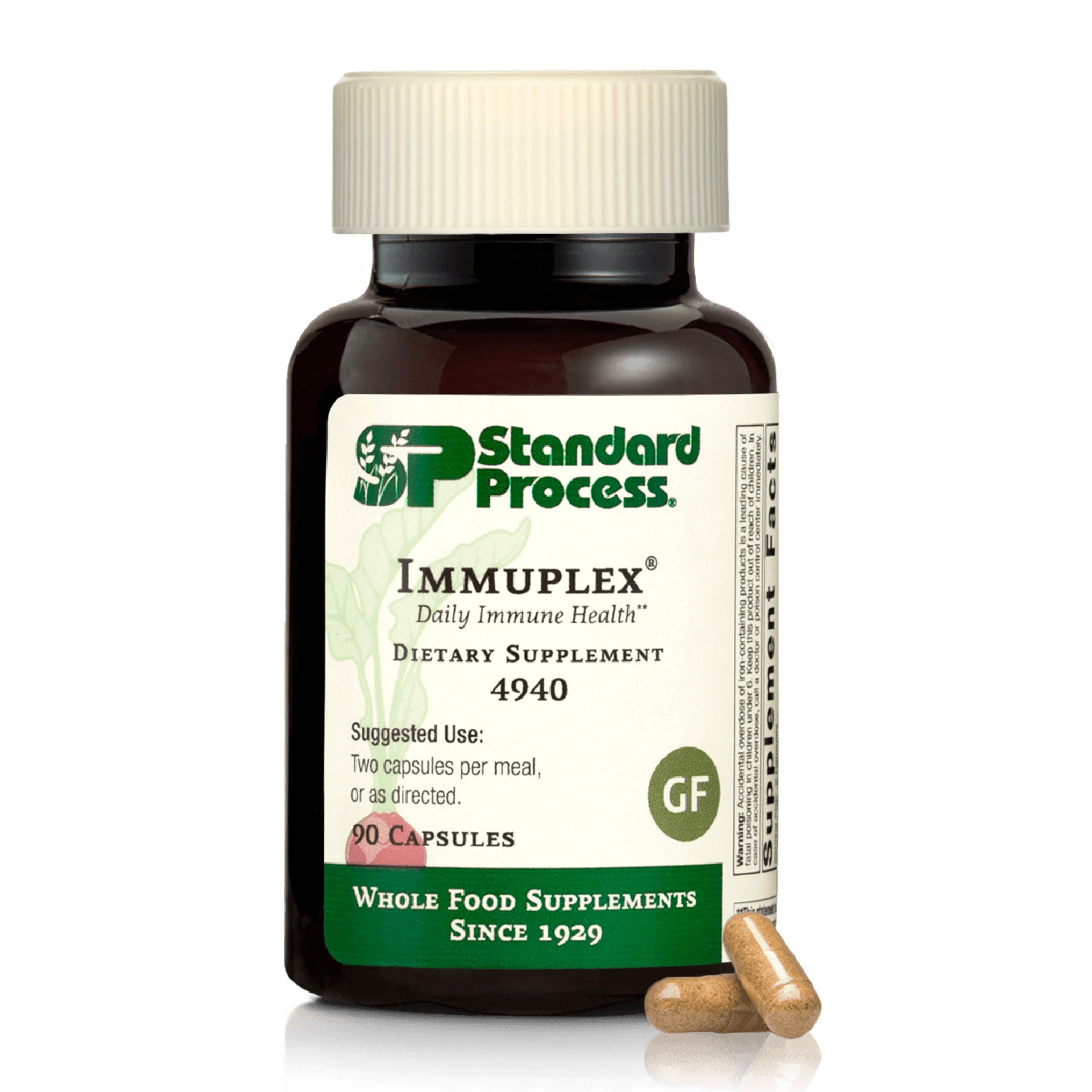 Standard Process Immuplex bottle for daily immune support and nutrient balance