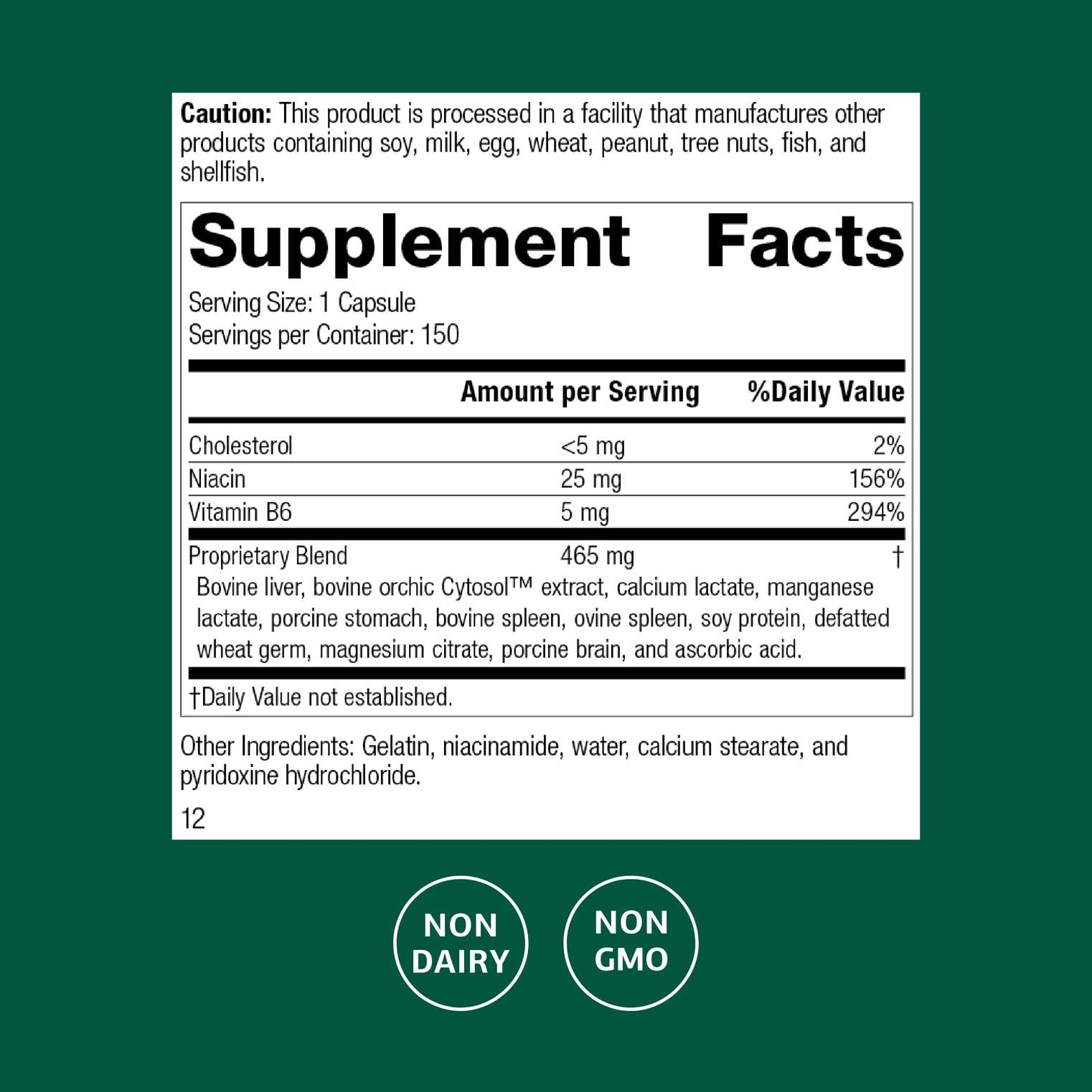 Standard Process Orchex bottle-label closeup with balance blend for emotional well-being.