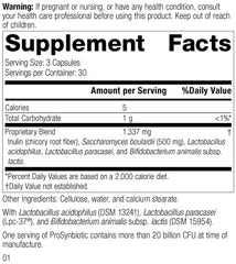 Close-up of ProSynbiotic vegetarian capsule