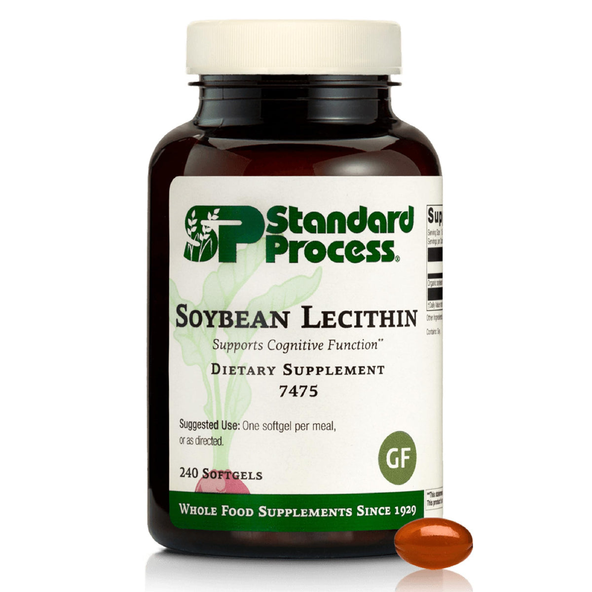 Standard Process Soybean Lecithin 240 softgels bottle