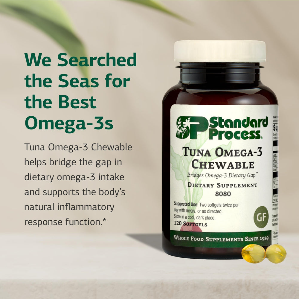 Standard Process Tuna Omega-3 Chewable — DHA Omega-3 for Brain & Eye H ...