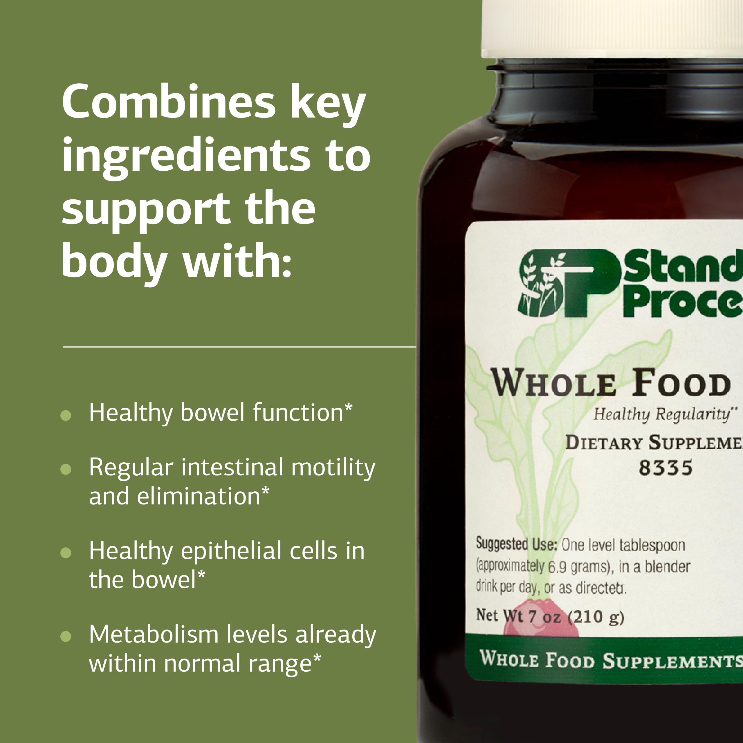 Standard Process Whole Food Fiber mixed into oats or yogurt for daily fiber.