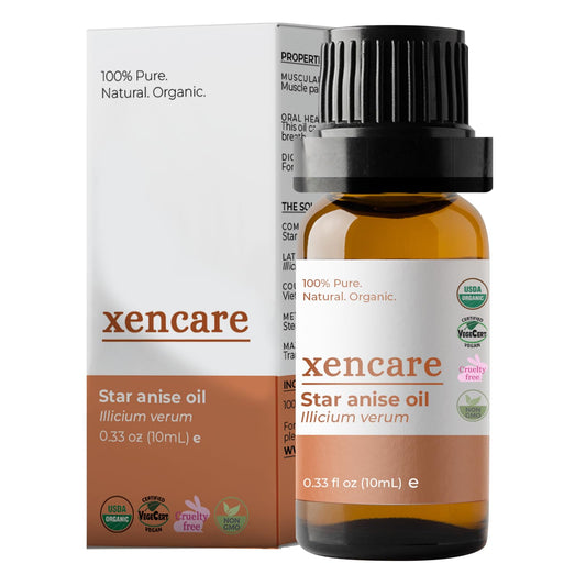 Star Anise Essential Oil bottle with 10ml label