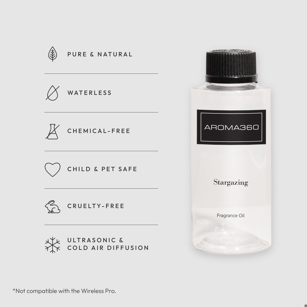 Close-up of Stargazing diffuser oil cap
