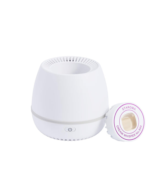 STAROMA waterless diffuser pod in use delivering a clean, spill-free, consistent aroma for small spaces