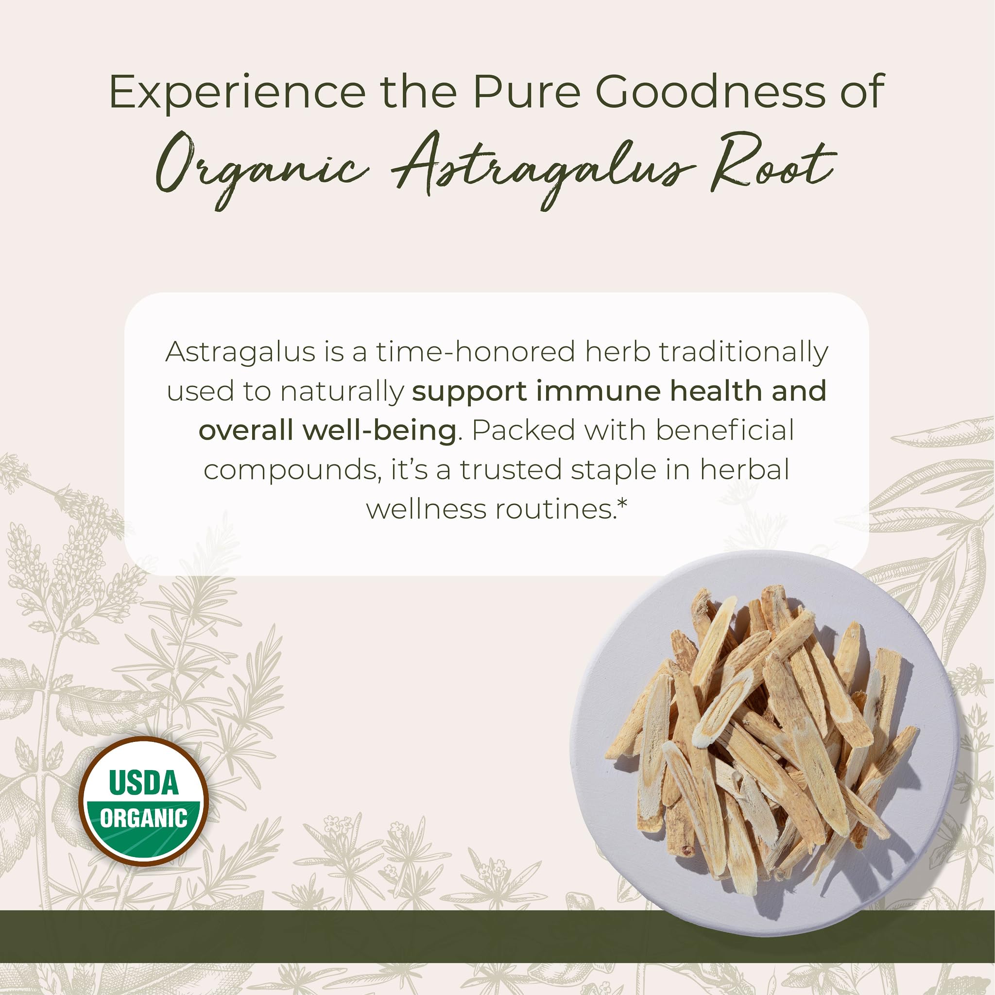 Packaging of Starwest Astragalus Root Sliced 4 oz