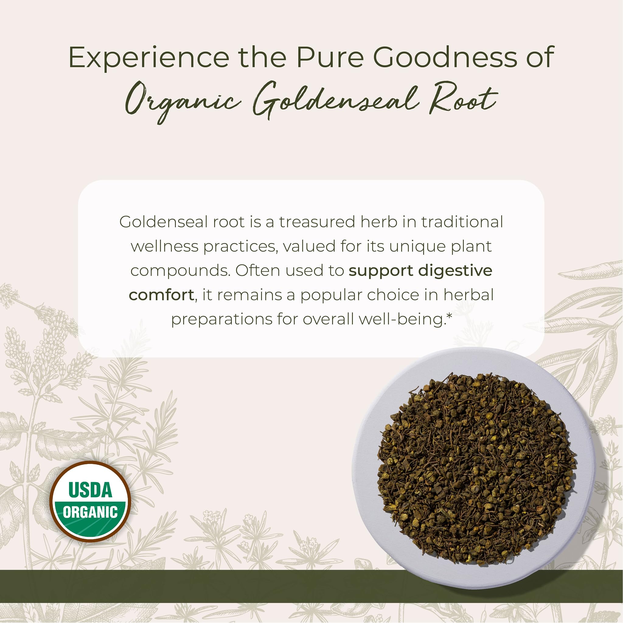 Organic and Kosher certifications labels on product image