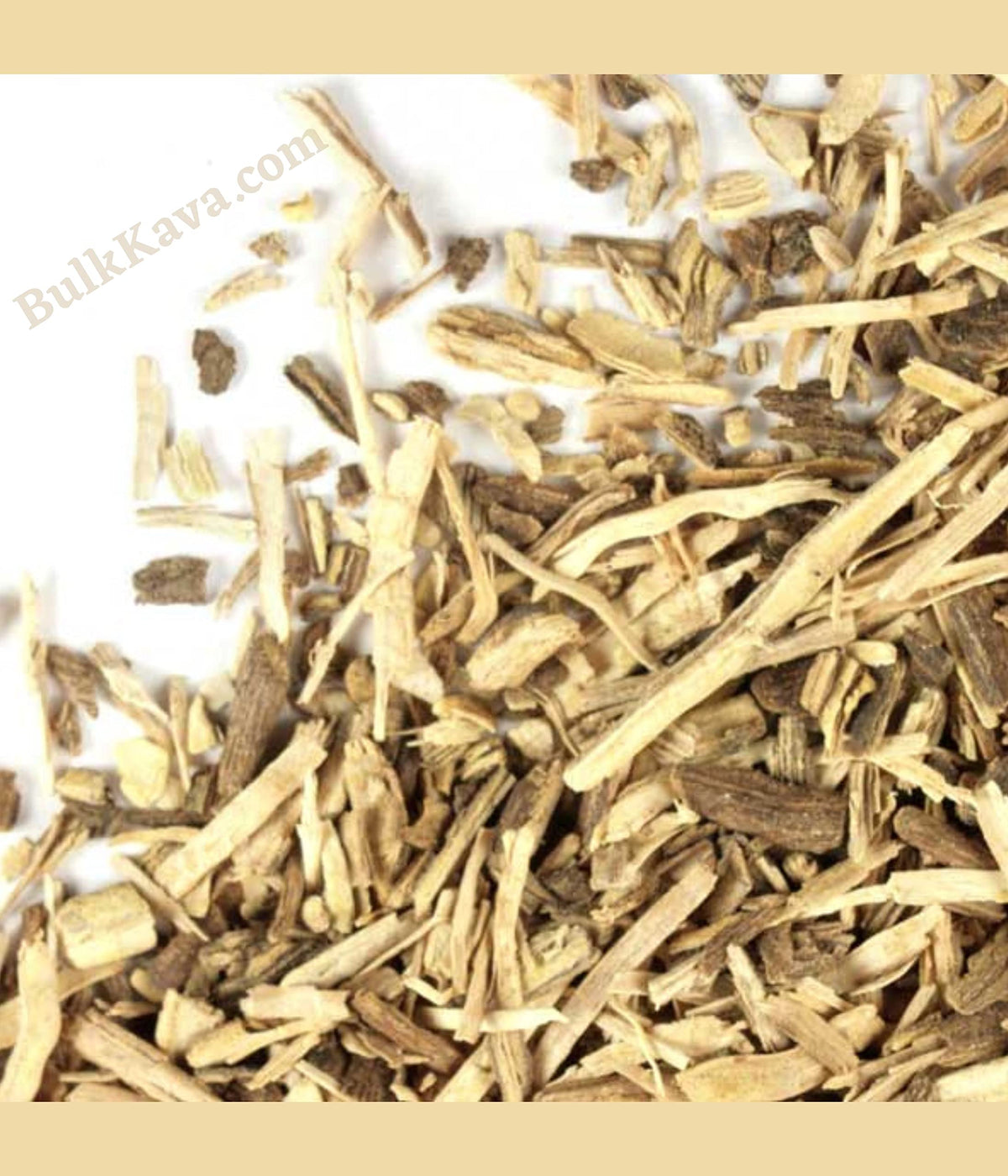Front view of Starwest Botanicals Kava Kava Root Cut & Sifted 4 oz package