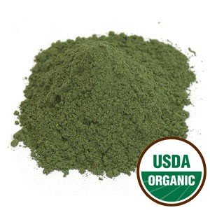 Starwest Botanicals Organic Nettle Leaf Powder packaging in a resealable mylar bag