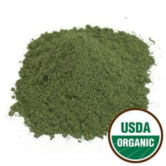 Starwest Botanicals Organic Nettle Leaf Powder packaging in a resealable mylar bag