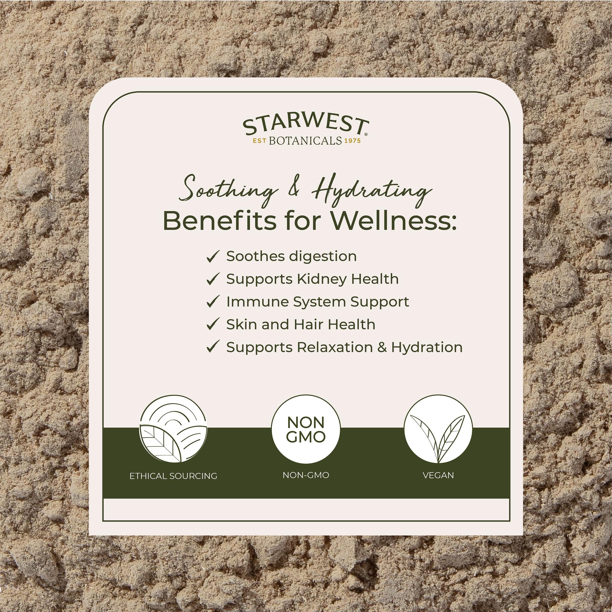 Starwest Botanicals organic certification and Kosher logos