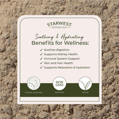 Starwest Botanicals organic certification and Kosher logos