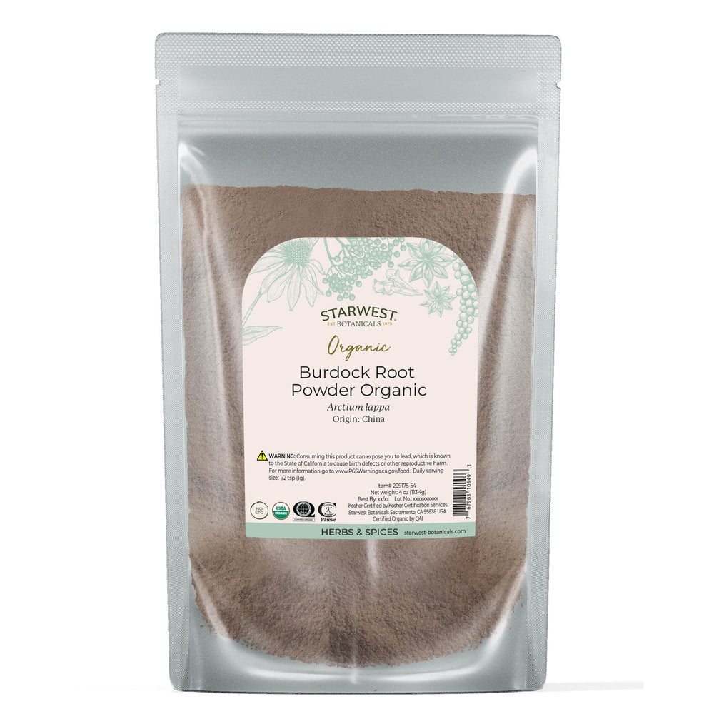 Hero image of Starwest Burdock Root Powder Organic 4 oz