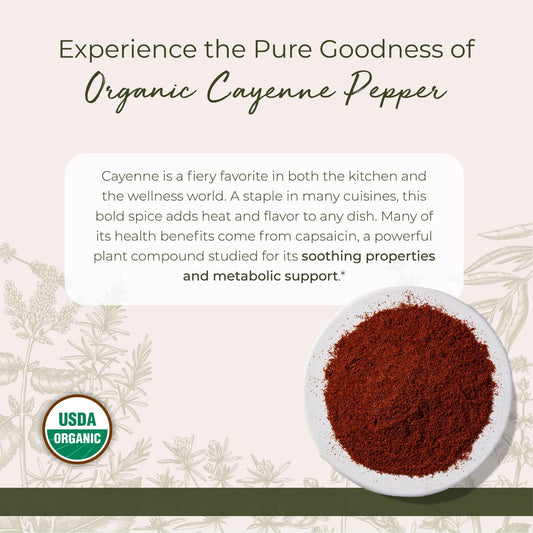 Close-up of cayenne pepper powder texture
