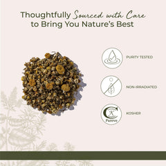 Resealable mylar bag packaging for chamomile flowers