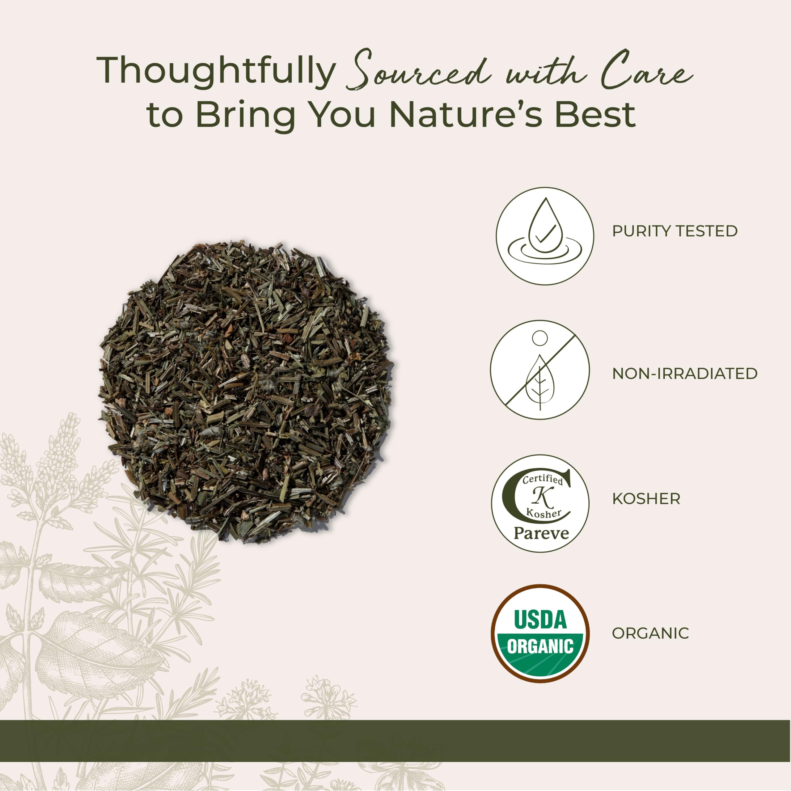 Close-up packaging showing Starwest Botanicals branding and seals