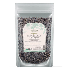 Organic Devil's Claw Root, dried, 4 oz pouch