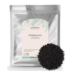 Starwest botanicals dried elderberries in 1 lb bulk packaging