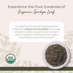 Kosher certified organic ginkgo leaf from Starwest Botanicals