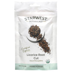 Starwest Botanicals Licorice Root Cut 1.59 oz (45 g) package
