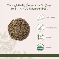 Milk thistle seeds being added to a beverage
