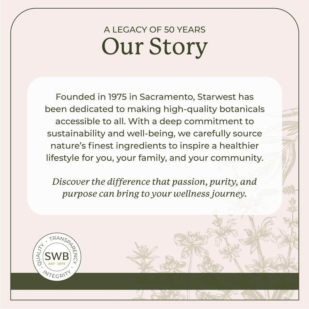 Kosher certification seal for Starwest Mullein Leaf