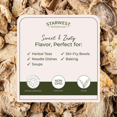Starwest Botanicals Organic Ginger Root bulk packaging
