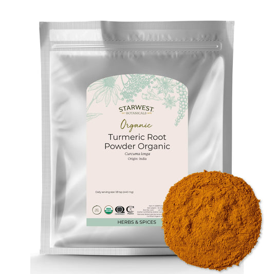 Starwest Organic Ground Turmeric Powder 1 lb bag