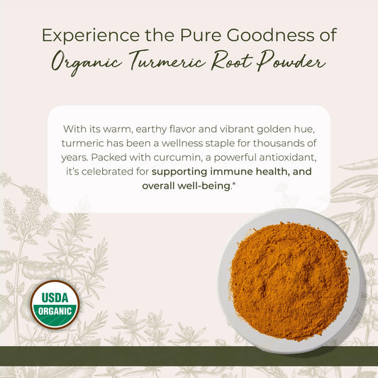 Starwest Organic Turmeric Powder label