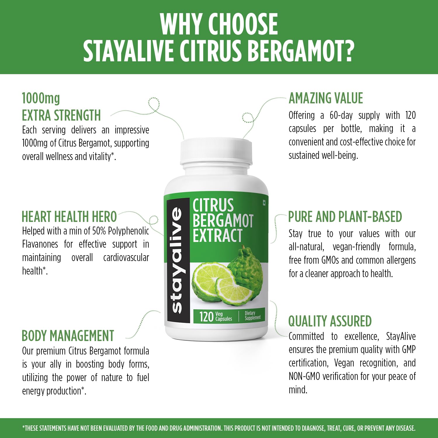 Lifestyle shot featuring STAY ALIVE Citrus Bergamot capsules