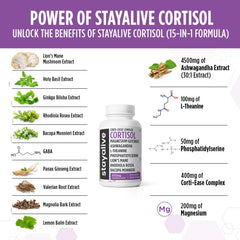 Herbal adaptogens including Rhodiola Rosea and Panax Ginseng