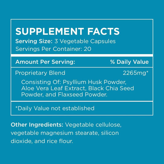 Stay Ready Fiber capsules with a glass of water