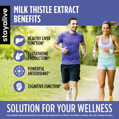 One capsule of StayAlive Milk Thistle Complex