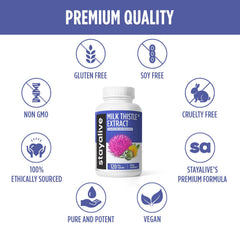 Vegan friendly StayAlive capsules on white background