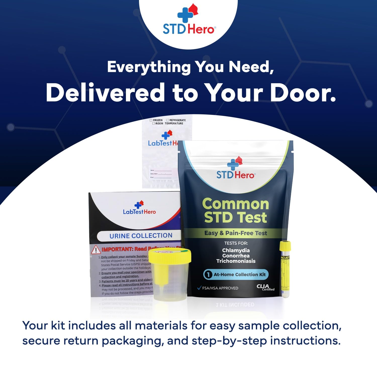 Online secure portal showing fast two-day results