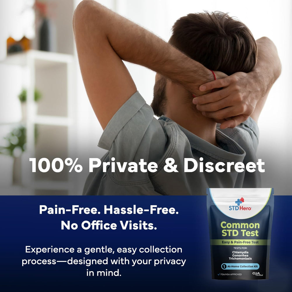 Private at-home collection process with urine sample